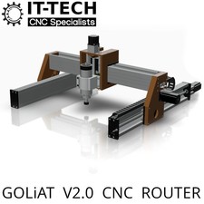 High Precision GOLiAT V2 CNC Desktop Router 80mm Motor Mount 660x1320mm Travel