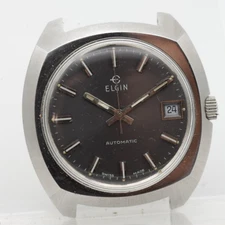 ELGIN AUTOMATIC SWISS CAL. FHF 905, WRIST WATCH 38mm 19mm LUG RUNS (CU)