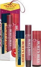 BURT'S BEES MISTLETOE GIFT SET LIP BALM,TINTED LIP BALM  LIP SHIMMER STOCKING