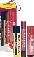 BURT'S BEES MISTLETOE GIFT SET LIP BALM,TINTED LIP BALM & LIP SHIMMER STOCKING