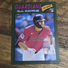 2026 Topps Heritage C.J. Kayfus RC Dark Green Border #364 Guardians