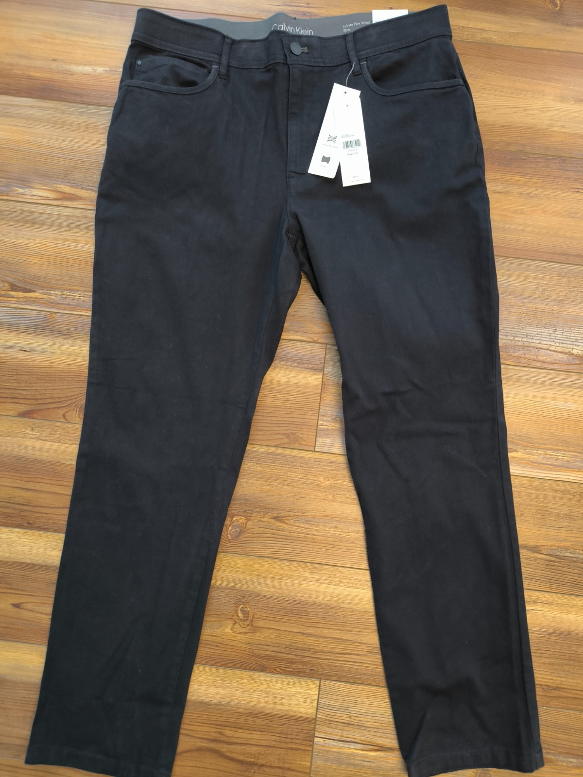 S Jeans Infinite Flex Black Slim Stright 34w 30l New