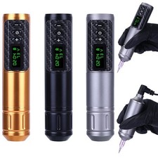 Wireless Rotary Tattoo Pen HD Color Display Coreless Motor 1200mAh Battery