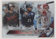 2016 Topps League Leaders Rainbow Foil Chris Davis Mike Trout Nelson Cruz sd0