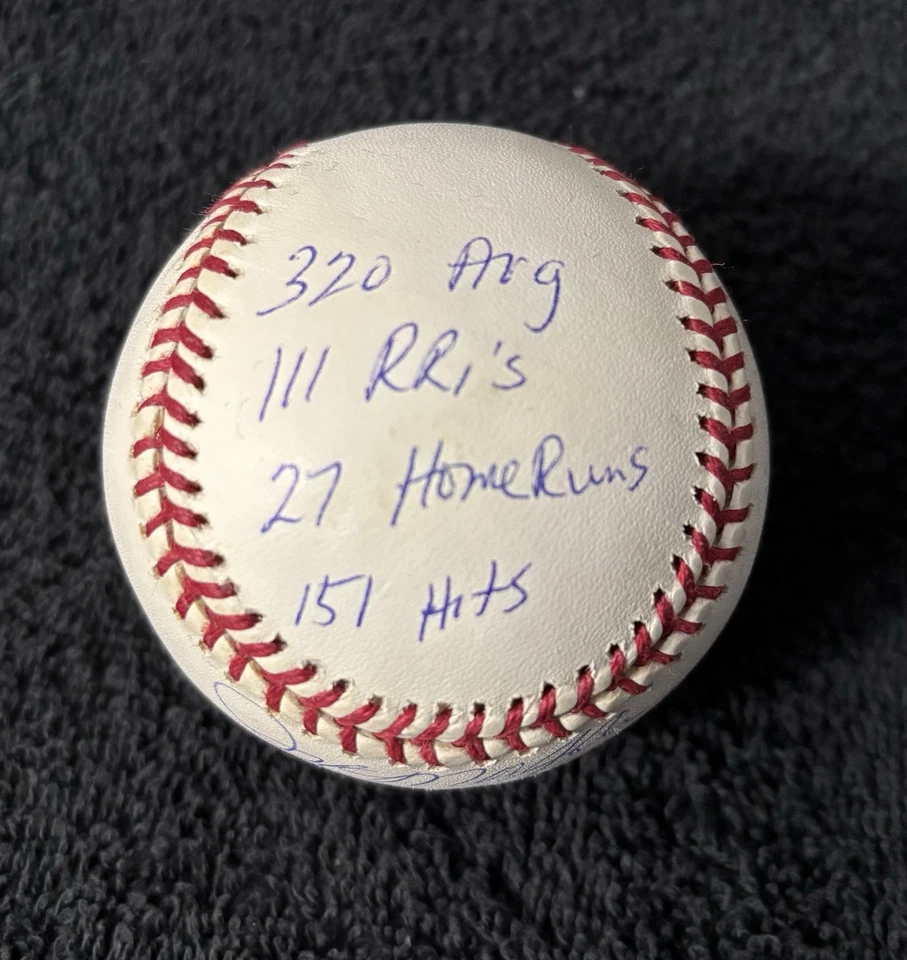 RARO Joe Morgan 1976 Jugador Más Valioso Temporada Firmado OMLB Béisbol EstadBall REGGIE JACKSON CERTIFICADO DE AUTENTICIDAD Foto 4 de 4