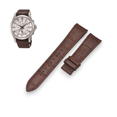 Premier 7T62-0LE0 SNAF21P1 21mm Brown Leather Watch Strap For Seiko