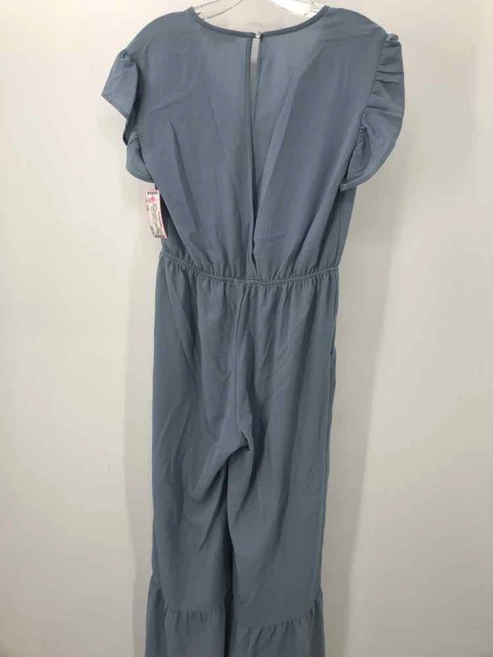 Mameluco de manga corta Monteau azul talla grande usado Foto 2 de 3