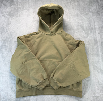 John Elliott Beach Hoodie Pullover Mens Large Green French Terry Boxy