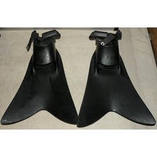 Original Force Fin Scuba Diving Adjustable Heel Strap Adult Black Snorkeling USA