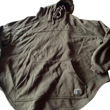 Savage X Fenty Womens Oversized Hoodie Olive Green Fleece Sweatshirt Size S
