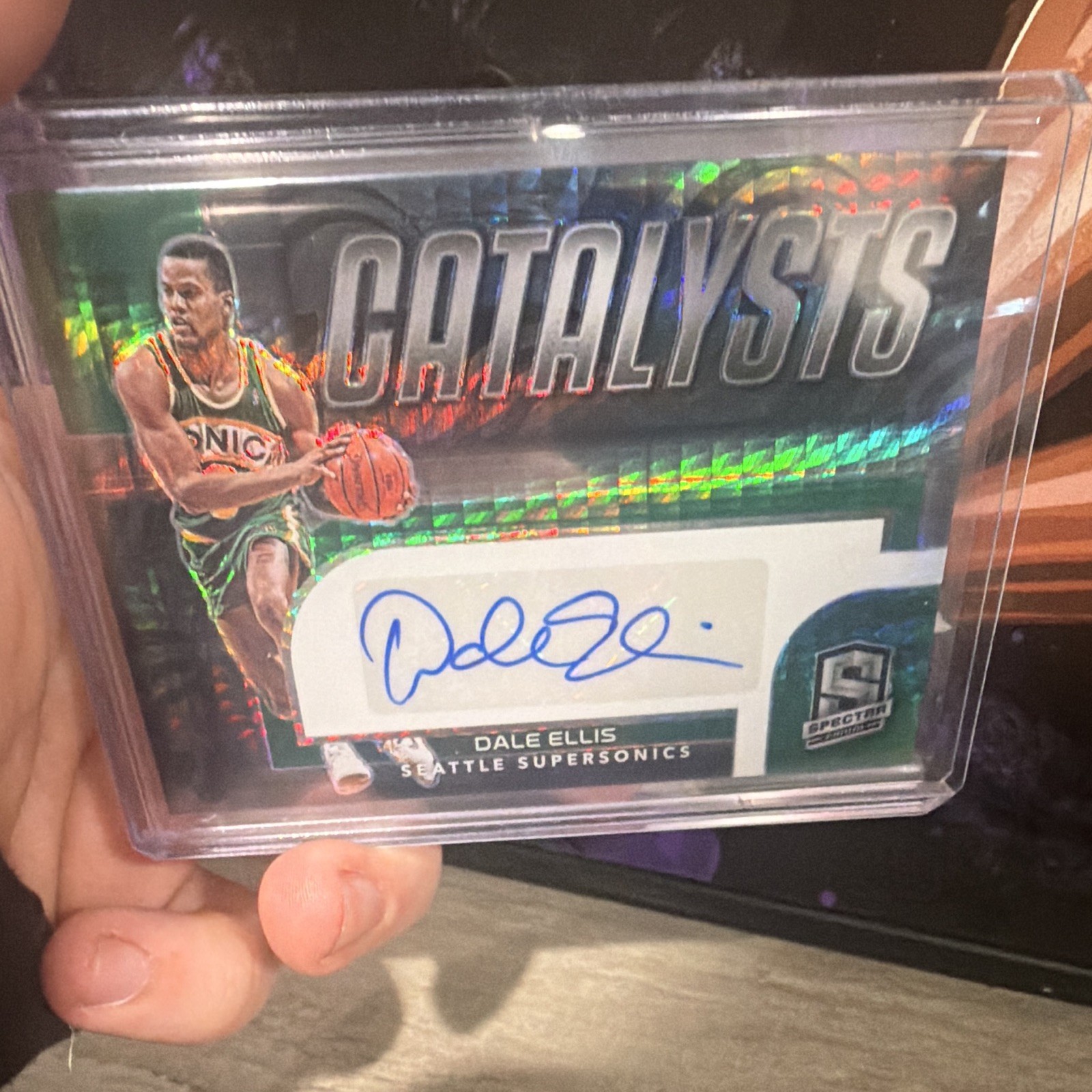 Panini 2022-23 Spectra Catalysts Signatures Dale Ellis Auto #CSA-DEL Sonics