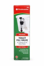 Fluidmaster 400A Universal Toilet Fill Valve Easy Install Plastic Black