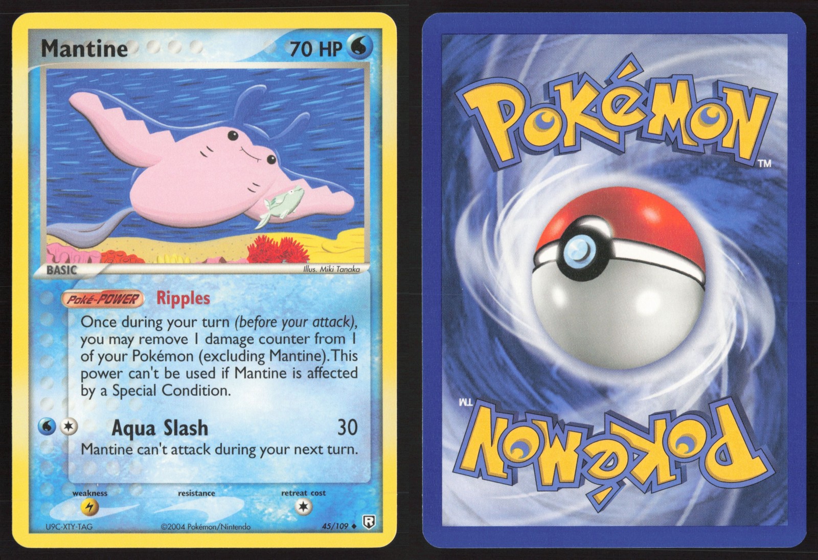 Pokemon TCG | Mantine 45/109 | Team Rocket Returns Uncommon | Near Mint
