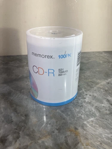 Memorex CD-R Digital Media 52X 700mb 80Min 100 Pack Factory NEW SEALED