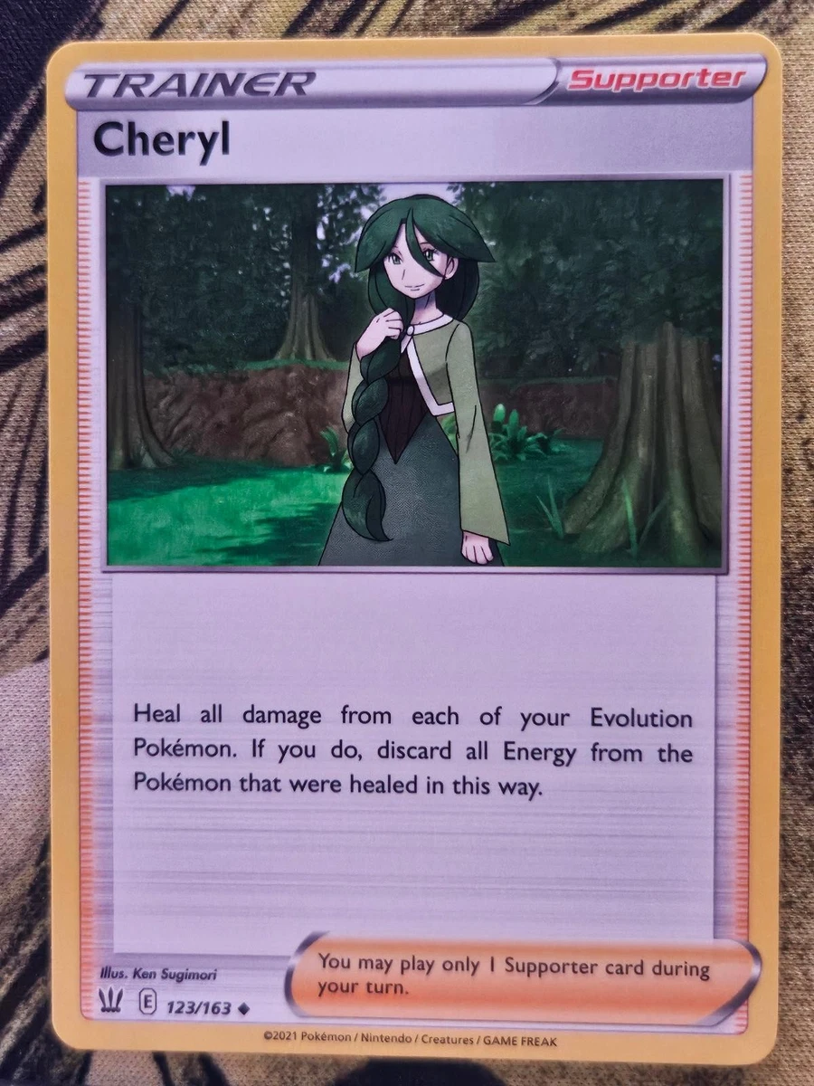 cheryl pokemon card Pokmon Full Art Trainer Battle Styles If you do Cheryl Pokmon TCG Cards for