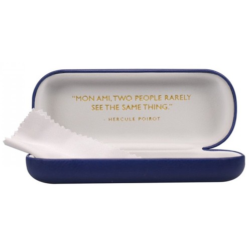 Glasses Case Agatha Christie Poirot Mon Ami - Picture 2 of 3