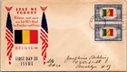 FDC 1943 SC #914 Belgium Flag Cachet - Washington DC - Pair - J27584