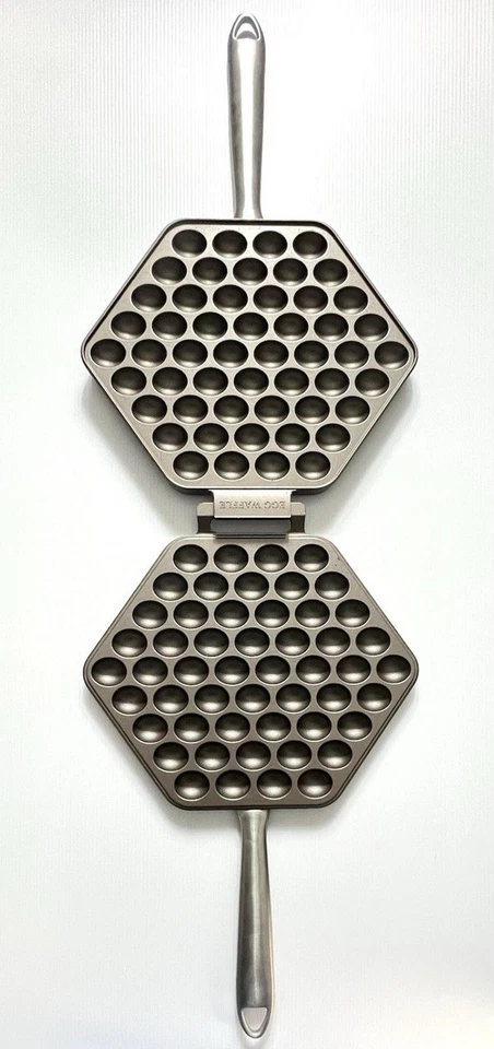 Nordic Ware Egg Waffle or Bubble Waffle Pan Cast Aluminum Made in USA - Image 4 of 4
