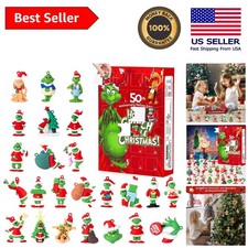 2025 Christmas Advent Calendar - 24 Collectible Surprises in Festive Green