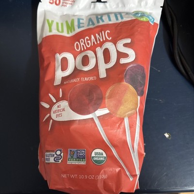 YumEarth Organic Pops Variety Pack, 50 Fruit Flavored 50 Count (Pack of 1) 