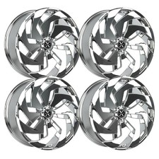 Set-4 Xcess X04 22x9 5x114.35x4.5 35mm Chrome Wheels Rims 22 Inch
