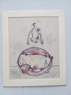 Max Ernst original lithograph ''Apres moi''