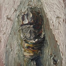 Hartwig Ebersbach Tod Ostdeutsche Kunst signiert gerahmt Gemälde Öl Großformat