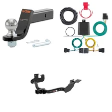 CURT Trailer Hitch Tow Cargo Package, Wiring Harness, #45042 Ball Mount - 13650