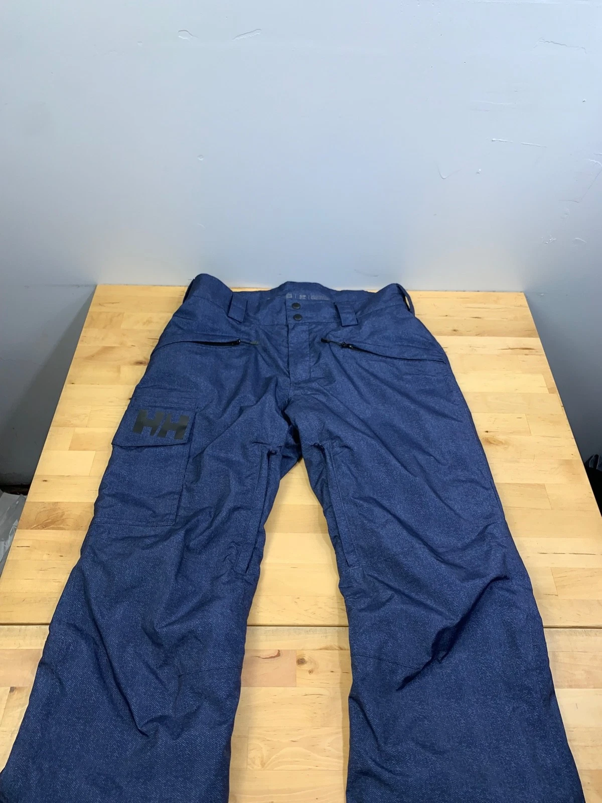 Helly Hansen Snow Pants Womens S Blue Winter Ski Recco Primaloft 12144*