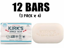 Kirk's, Coconut Oil Gentle Castile Soap, Original Fresh Scent, 12 Bars