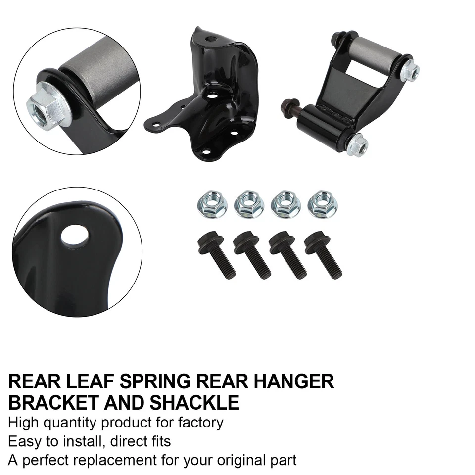 Nuevo kit de soporte y grillete de suspensión trasero con resorte de hoja trasero para Ford Ranger Mazda Foto 2 de 2
