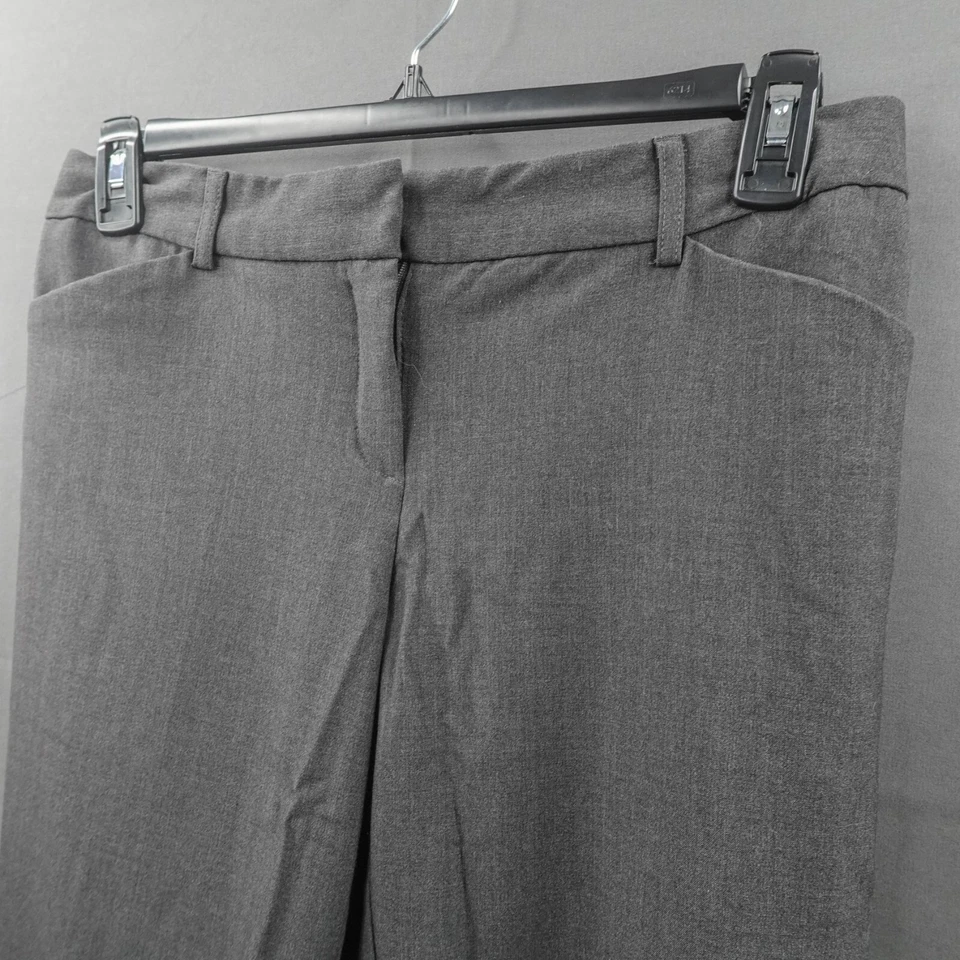 Pantalones de vestir para mujer Apostrophe 8 gris pierna ancha minimalista preppy cápsula oficina Foto 3 de 4