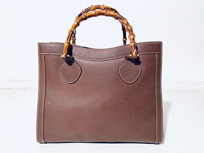 Vintage GUCCI  Diana  Bamboo-Henkeltasche aus Leder-Handtasche / Shopper