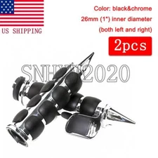 Motorcycle Chrome 1" Hand Grips For Harley Heritage Softail Classic FLSTC