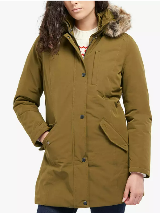 Green Barbour Epler Parka Barbour Parka Epler Barbour Epler Faux
