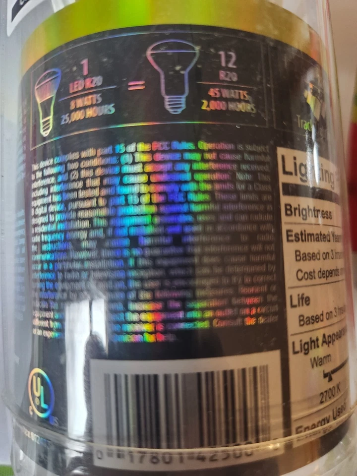 Feit Electric LED Dimmable R 20 Reflector 45 W Replacement Light Bulb-3pk - Image 3 of 4