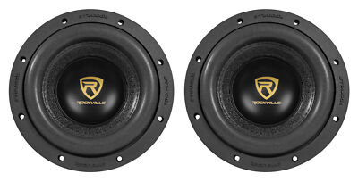 (2) Rockville W8K9D4 8'' 2000 Watt Car Stereo Subwoofers Dual 4-Ohm CEA Subs
