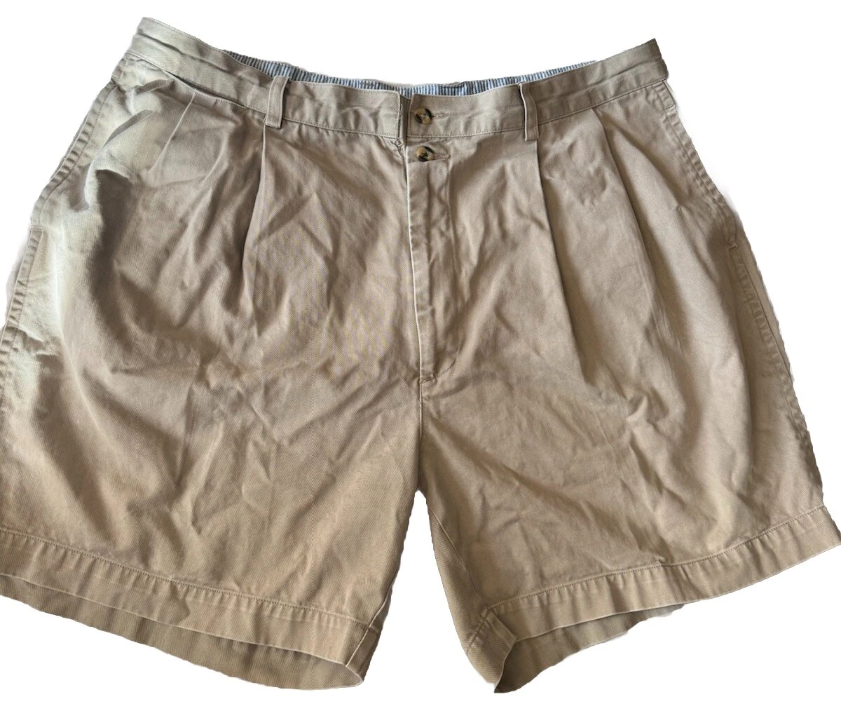 Short plissé homme Christian Dior Monsieur kaki 100 % coton, US 40, été