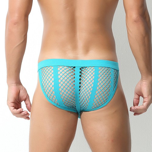 Sexy Men's Mesh Breathable U Bulge Boxer Briefs Underwear Underpants - Picture 4 of 17