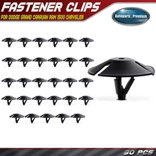 30Pcs 9.53mm Nylon Hood Insulation Pad Retainer Clips Single Head for Dodge Ram