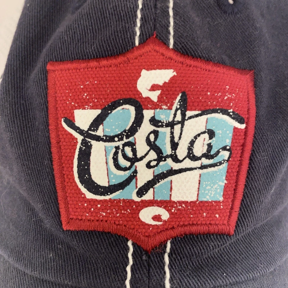 Gorra de béisbol azul con correa de malla COSTA pesca blanca Costa del mar Foto 2 de 4