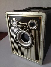 Ansco Box Camera Shur Shot Box Camera - ART DECO Design shutter works 