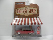 Greenlight Hobby Shop  1955 Chevy Two-Ten Townsman & Vtg Gas Pump