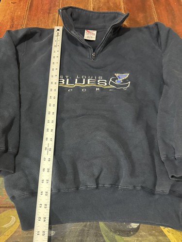 Vintage Men’s Cadre St. Louis Blues Pullover Size Medium Hockey NHL - Picture 4 of 7
