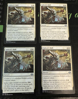 mtg splice cards Commander / EDH decks Create a 3/3 colorless Golem artifact creature token Splice | Day 62 |