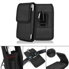 Phone Case  Pouch with Belt Loop and Metal Clip and Hook Holster Cover (5 Sizes)
