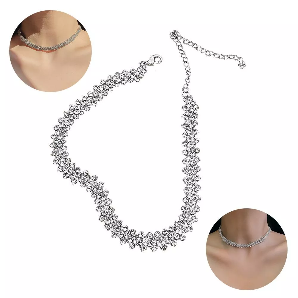 Short clearance crystal necklace