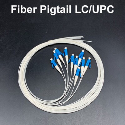 10pcs 1.5m Fiber Optical 0.9mm LC UPC Fiber Optic Pigtail Fiber Patch Cord