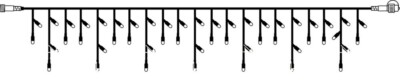 10 Stk. Star Trading System 24 LED-IcicleFlash 491-14-1 Trading System