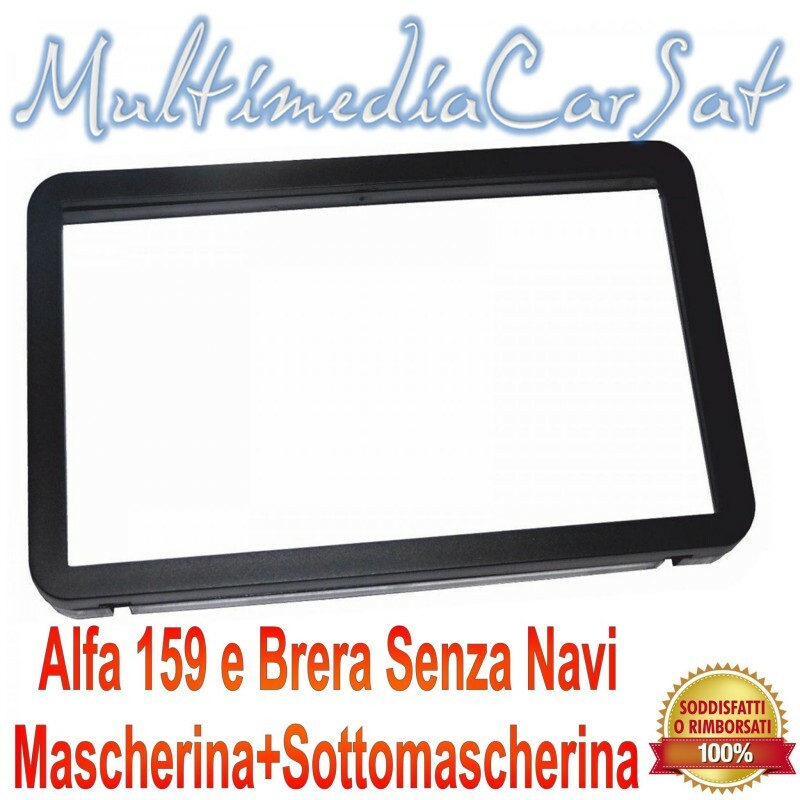 Mascherina Autoradio 2 DIN Per Alfa Romeo 159 Senza Navigatore - Cornice Completa 2 Pezzi - Foto 6